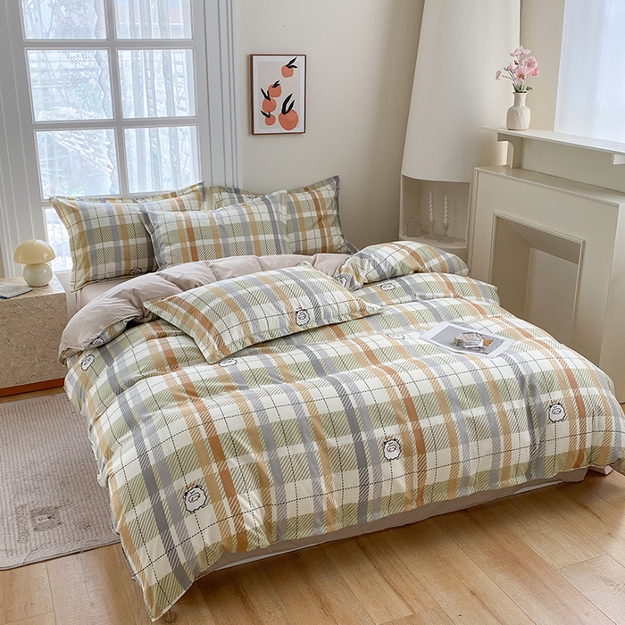 91家纺网 家纺一手货源 找家纺 南通菲度家纺 2025新款高克重芦荟棉四件套-大床 小绵羊