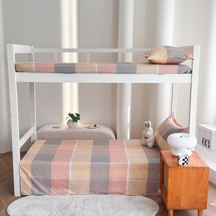 91家纺网 家纺一手货源 找家纺 （总）南通菲度家纺 2025新款高克重芦荟棉四件套-宿舍