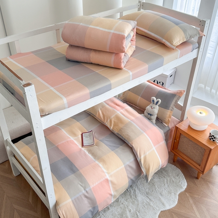 91家纺网 家纺一手货源 找家纺 （总）南通菲度家纺 2025新款高克重芦荟棉四件套-宿舍