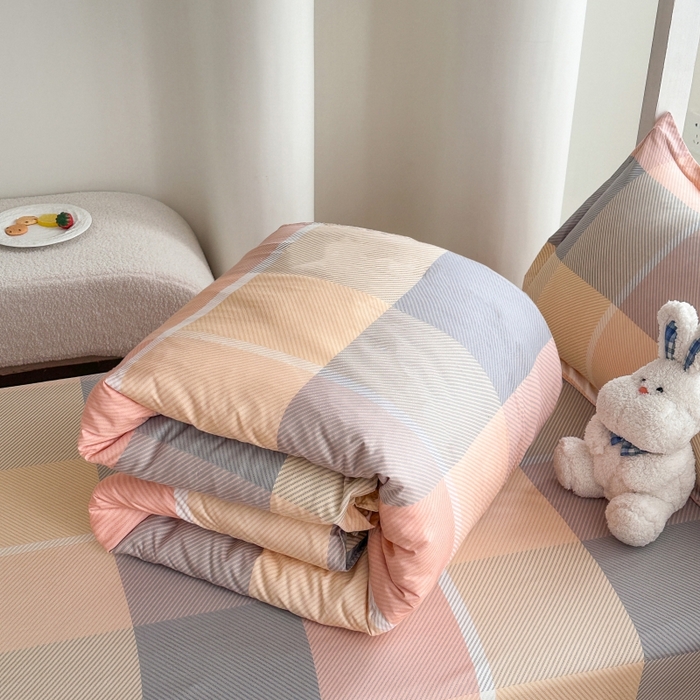 91家纺网 家纺一手货源 找家纺 （总）南通菲度家纺 2025新款高克重芦荟棉四件套-宿舍