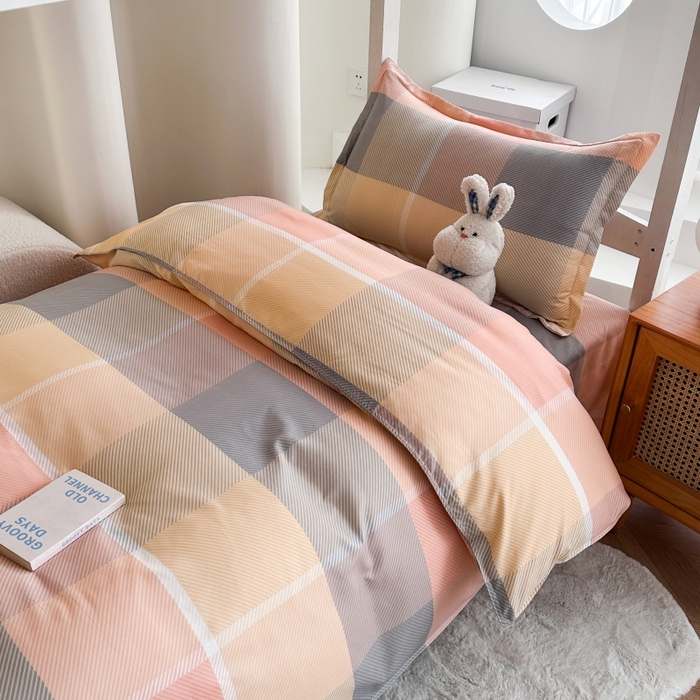 91家纺网 家纺一手货源 找家纺 （总）南通菲度家纺 2025新款高克重芦荟棉四件套-宿舍