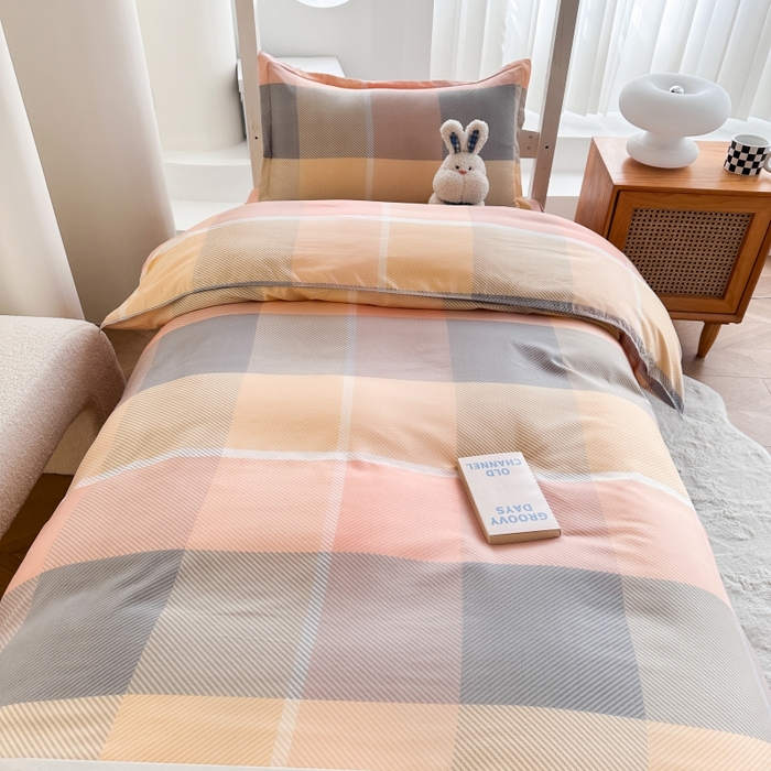 91家纺网 家纺一手货源 找家纺 （总）南通菲度家纺 2025新款高克重芦荟棉四件套-宿舍