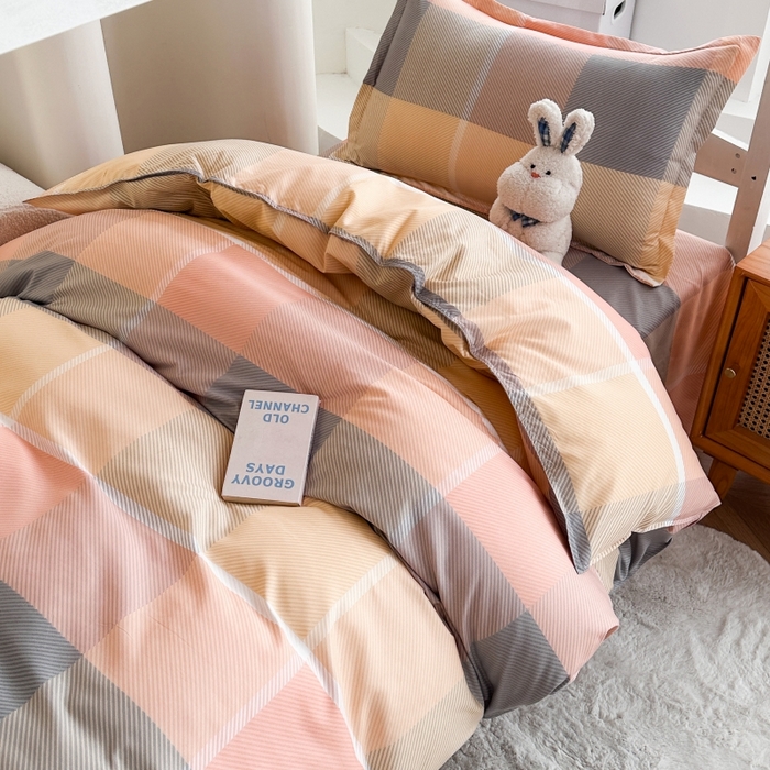 91家纺网 家纺一手货源 找家纺 （总）南通菲度家纺 2025新款高克重芦荟棉四件套-宿舍