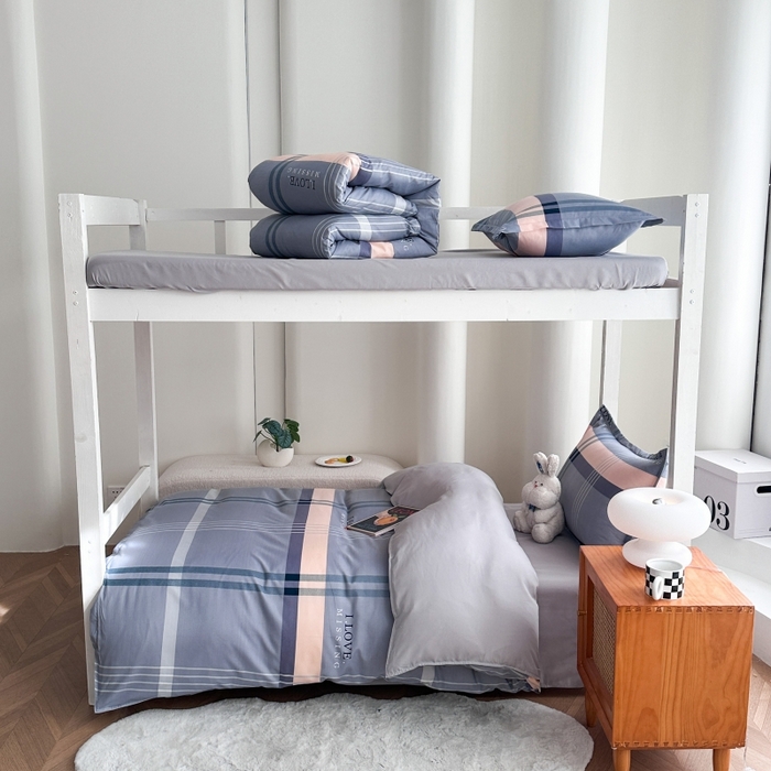 91家纺网 家纺一手货源 找家纺 （总）南通菲度家纺 2025新款高克重芦荟棉四件套-宿舍