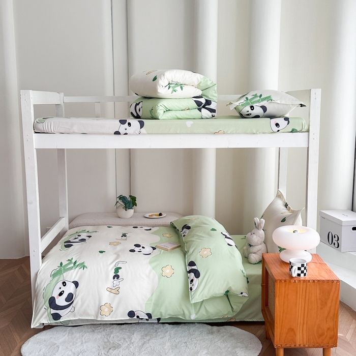 91家纺网 家纺一手货源 找家纺 （总）南通菲度家纺 2025新款高克重芦荟棉四件套-宿舍