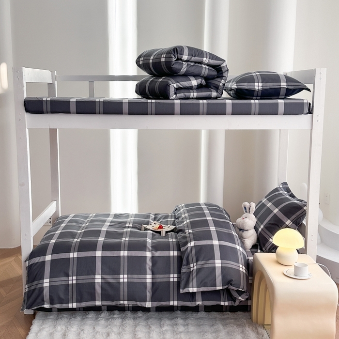 91家纺网 家纺一手货源 找家纺 （总）南通菲度家纺 2025新款高克重芦荟棉四件套-宿舍