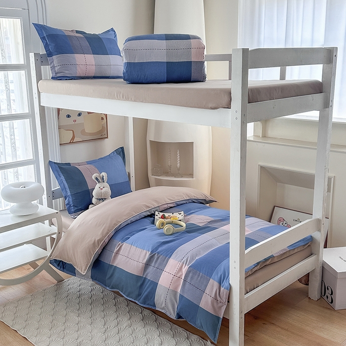 91家纺网 家纺一手货源 找家纺 （总）南通菲度家纺 2025新款高克重芦荟棉四件套-宿舍