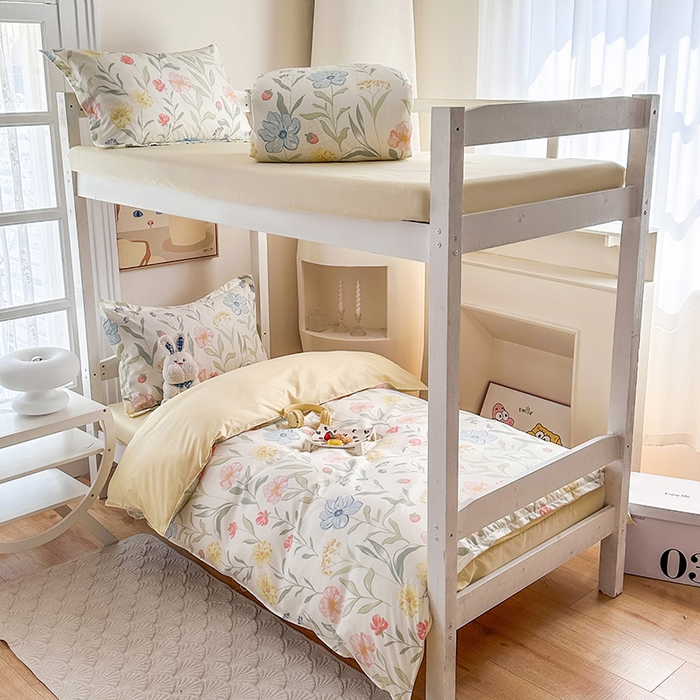 91家纺网 家纺一手货源 找家纺 （总）南通菲度家纺 2025新款高克重芦荟棉四件套-宿舍