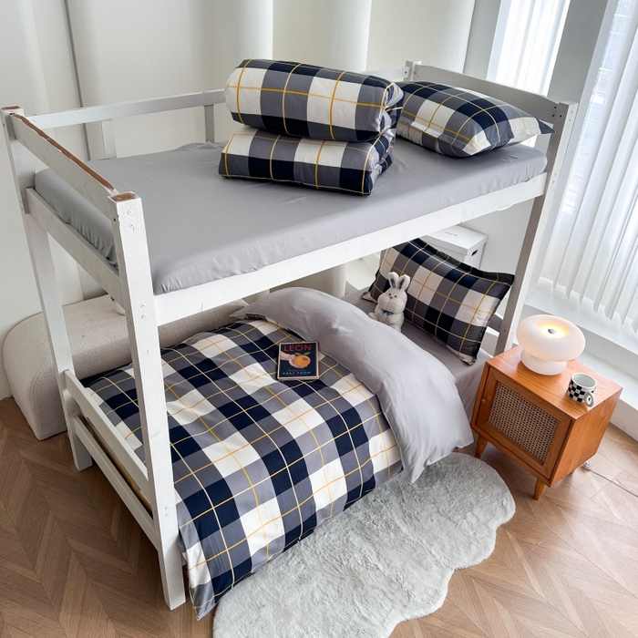 91家纺网 家纺一手货源 找家纺 南通菲度家纺 2025新款高克重芦荟棉四件套-宿舍 莱茵河畔