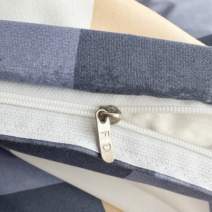 91家纺网 家纺一手货源 找家纺 南通菲度家纺 2025新款高克重芦荟棉四件套-宿舍 蓝白大格