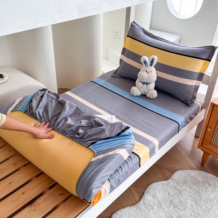 91家纺网 家纺一手货源 找家纺 南通菲度家纺 2025新款高克重芦荟棉四件套-宿舍 乐巢