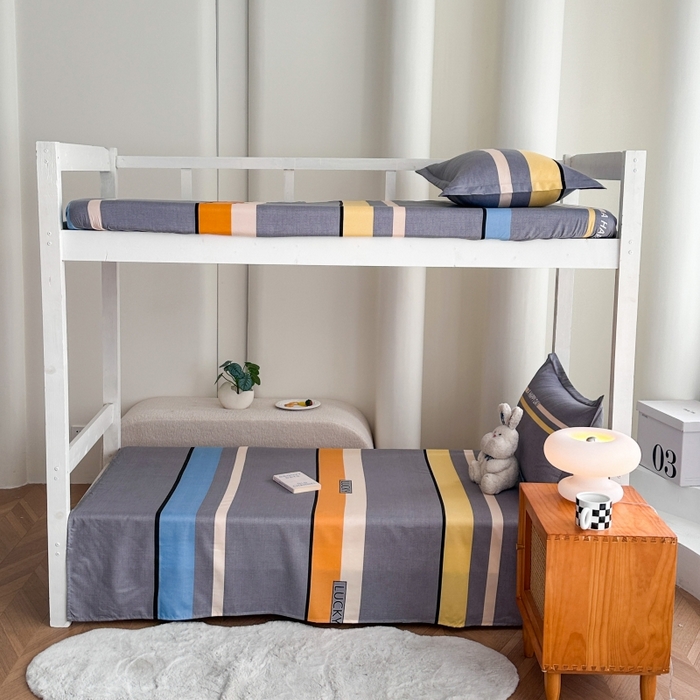 91家纺网 家纺一手货源 找家纺 南通菲度家纺 2025新款高克重芦荟棉四件套-宿舍 乐巢