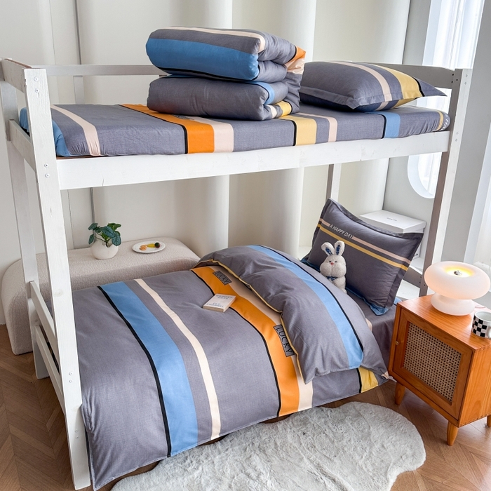 91家纺网 家纺一手货源 找家纺 南通菲度家纺 2025新款高克重芦荟棉四件套-宿舍 乐巢