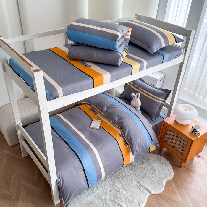 91家纺网 家纺一手货源 找家纺 南通菲度家纺 2025新款高克重芦荟棉四件套-宿舍 乐巢