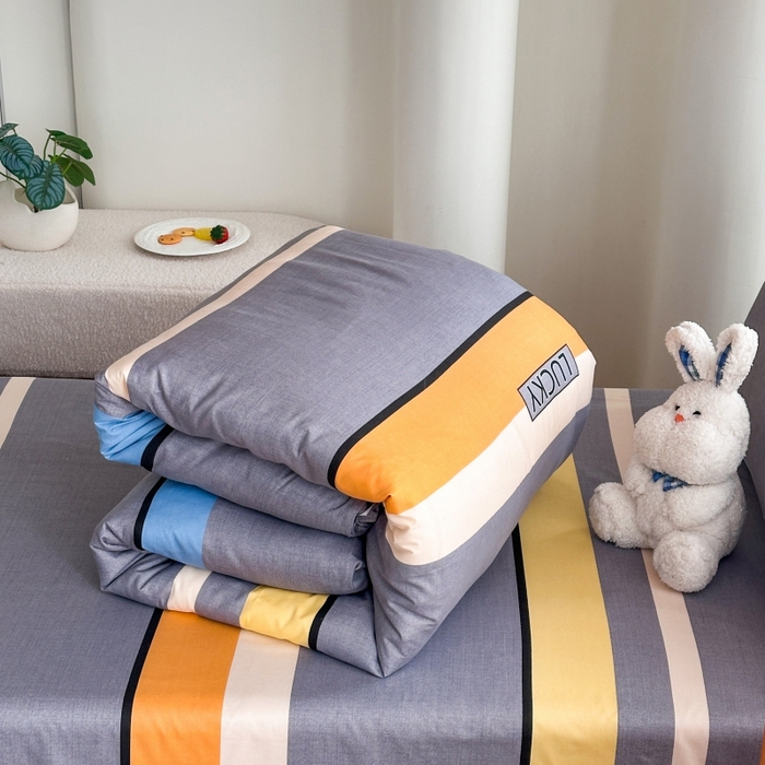 91家纺网 家纺一手货源 找家纺 南通菲度家纺 2025新款高克重芦荟棉四件套-宿舍 乐巢