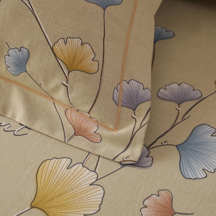 91家纺网 家纺一手货源 找家纺 幸嘉轩 2025新款全棉纯棉喷气加厚磨毛四件套-系列五 黛叶