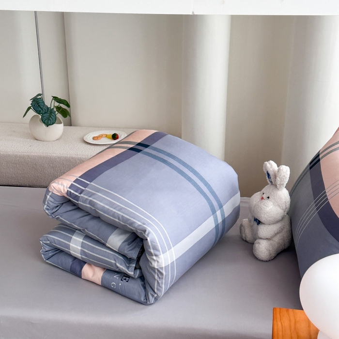 91家纺网 家纺一手货源 找家纺 南通菲度家纺 2025新款高克重芦荟棉四件套-宿舍 莫斯灰