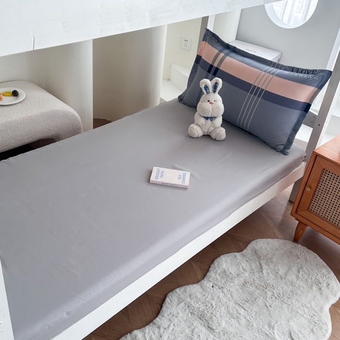 91家纺网 家纺一手货源 找家纺 南通菲度家纺 2025新款高克重芦荟棉四件套-宿舍 莫斯灰