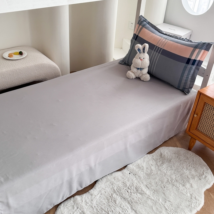 91家纺网 家纺一手货源 找家纺 南通菲度家纺 2025新款高克重芦荟棉四件套-宿舍 莫斯灰