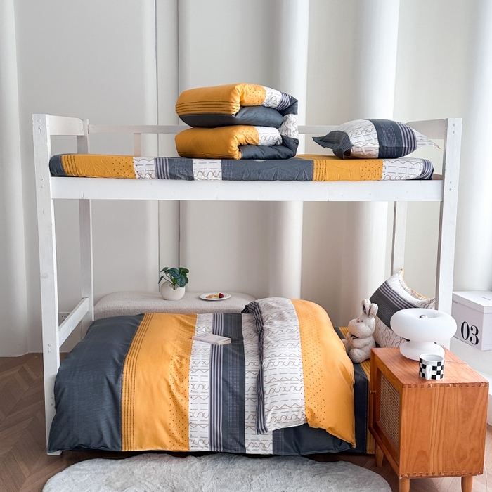 南通菲度家纺 2025新款高克重芦荟棉四件套-宿舍 年华