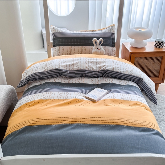 91家纺网 家纺一手货源 找家纺 南通菲度家纺 2025新款高克重芦荟棉四件套-宿舍 年华