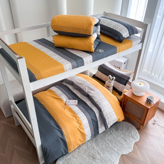 91家纺网 家纺一手货源 找家纺 南通菲度家纺 2025新款高克重芦荟棉四件套-宿舍 年华