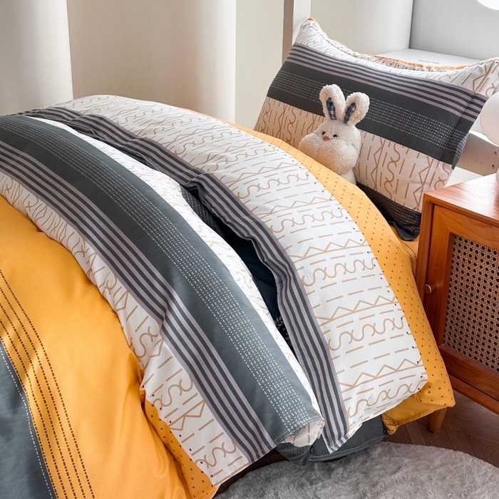 91家纺网 家纺一手货源 找家纺 南通菲度家纺 2025新款高克重芦荟棉四件套-宿舍 年华