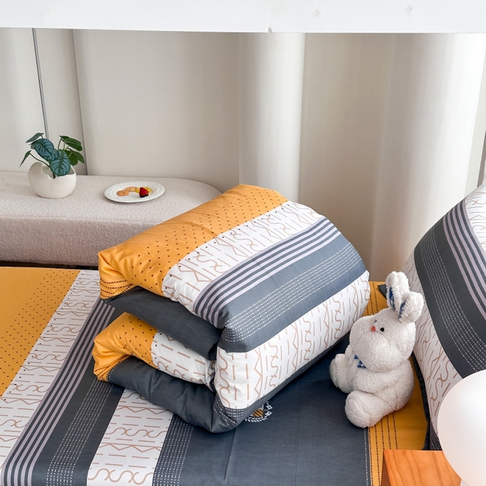 91家纺网 家纺一手货源 找家纺 南通菲度家纺 2025新款高克重芦荟棉四件套-宿舍 年华