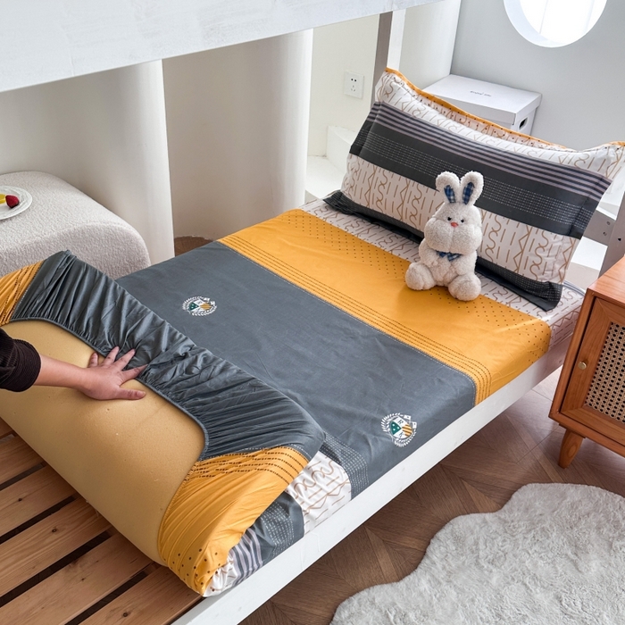 91家纺网 家纺一手货源 找家纺 南通菲度家纺 2025新款高克重芦荟棉四件套-宿舍 年华