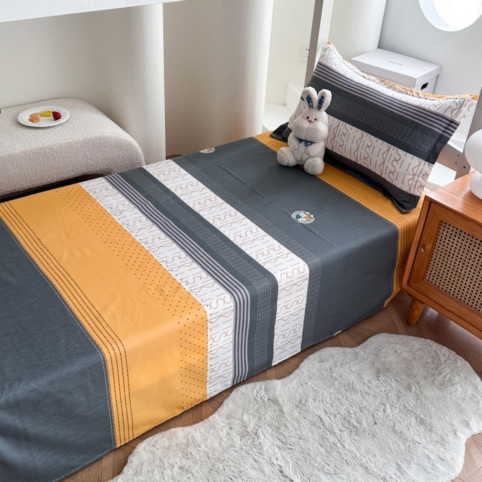 91家纺网 家纺一手货源 找家纺 南通菲度家纺 2025新款高克重芦荟棉四件套-宿舍 年华