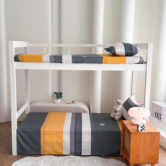 91家纺网 家纺一手货源 找家纺 南通菲度家纺 2025新款高克重芦荟棉四件套-宿舍 年华