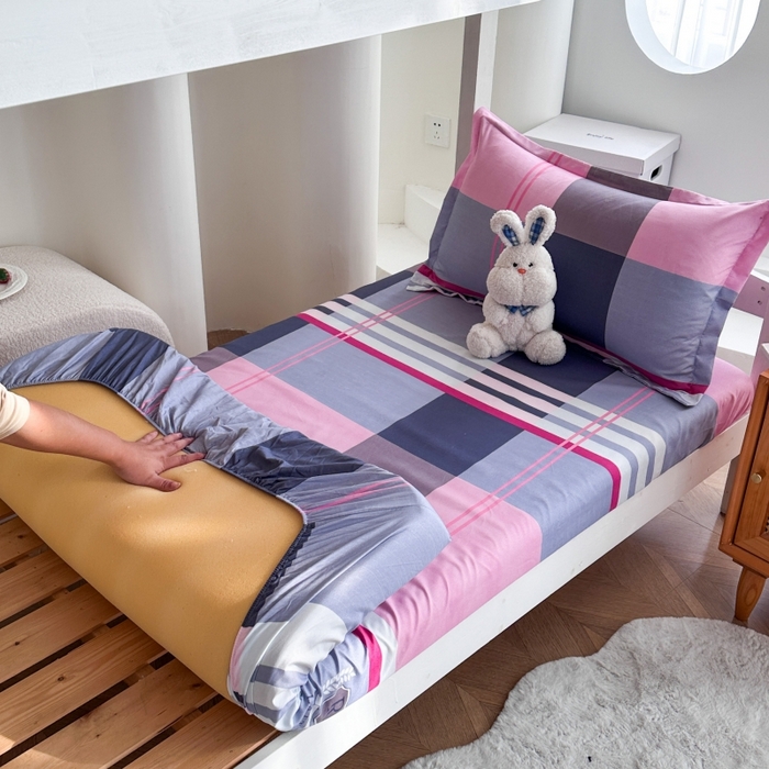 91家纺网 家纺一手货源 找家纺 南通菲度家纺 2025新款高克重芦荟棉四件套-宿舍 致生活