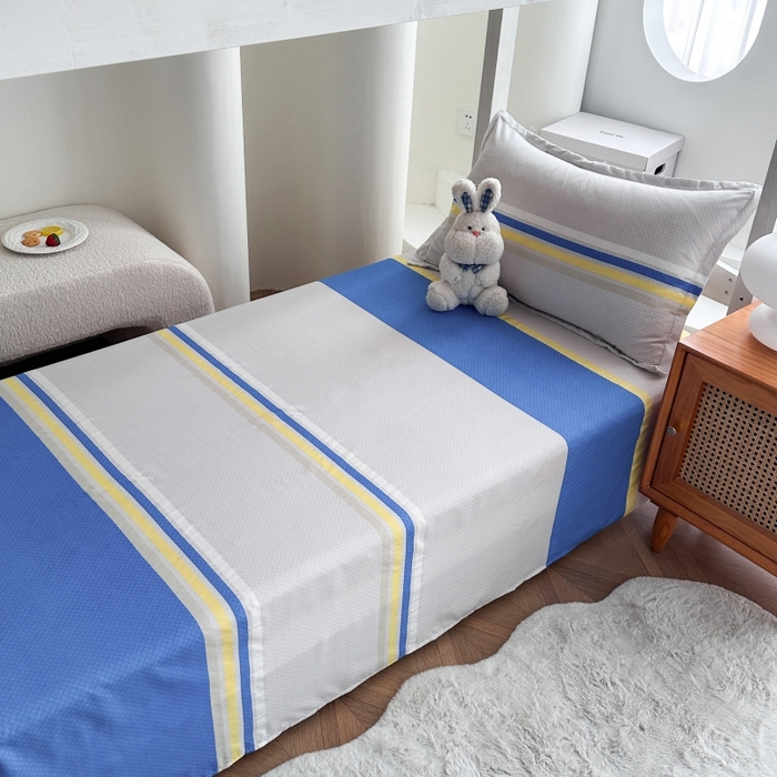 91家纺网 家纺一手货源 找家纺 南通菲度家纺 2025新款高克重芦荟棉四件套-宿舍 自然风光