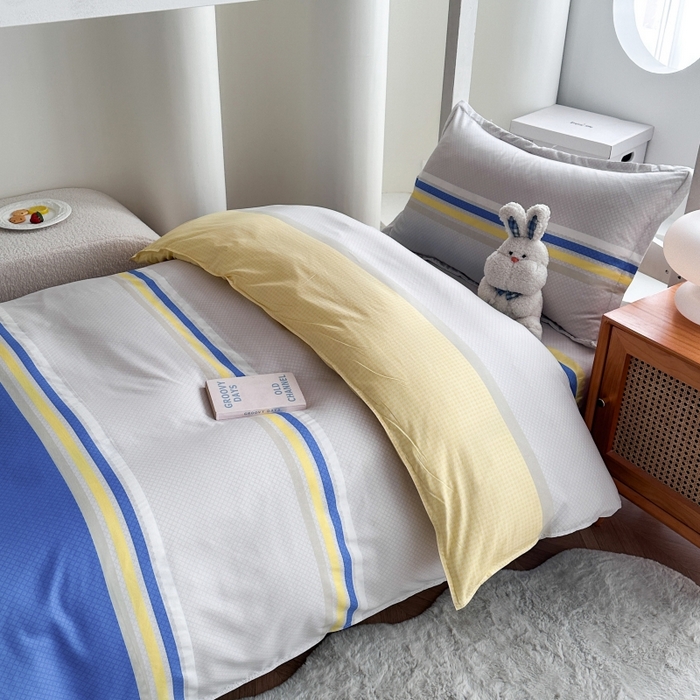 91家纺网 家纺一手货源 找家纺 南通菲度家纺 2025新款高克重芦荟棉四件套-宿舍 自然风光