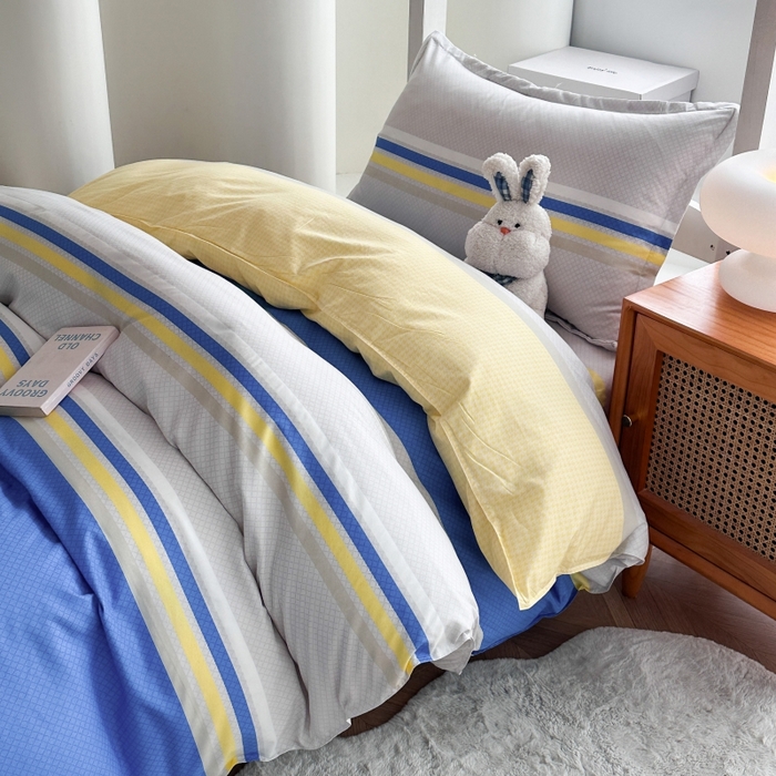 91家纺网 家纺一手货源 找家纺 南通菲度家纺 2025新款高克重芦荟棉四件套-宿舍 自然风光