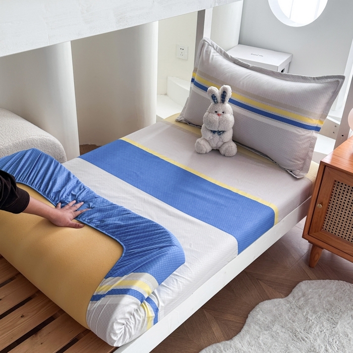 91家纺网 家纺一手货源 找家纺 南通菲度家纺 2025新款高克重芦荟棉四件套-宿舍 自然风光