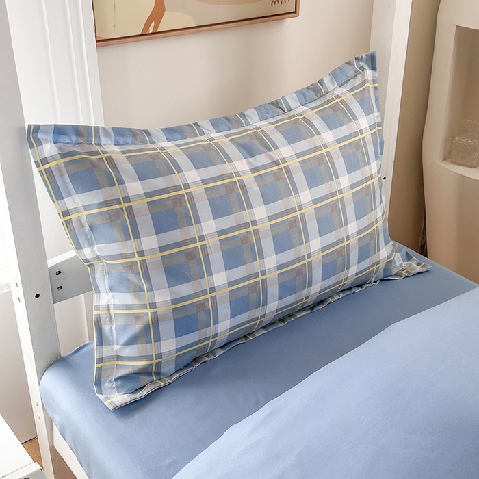 91家纺网 家纺一手货源 找家纺 南通菲度家纺 2025新款高克重芦荟棉四件套-宿舍 贝拉蓝