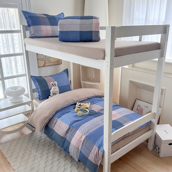 91家纺网 家纺一手货源 找家纺 南通菲度家纺 2025新款高克重芦荟棉四件套-宿舍 都市英伦