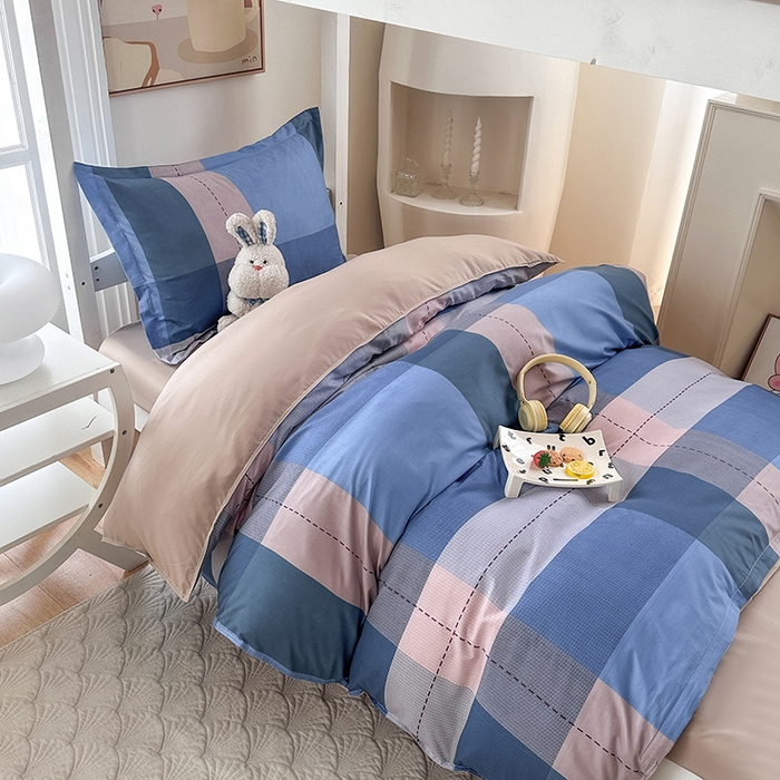 91家纺网 家纺一手货源 找家纺 南通菲度家纺 2025新款高克重芦荟棉四件套-宿舍 都市英伦