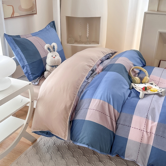 91家纺网 家纺一手货源 找家纺 南通菲度家纺 2025新款高克重芦荟棉四件套-宿舍 都市英伦