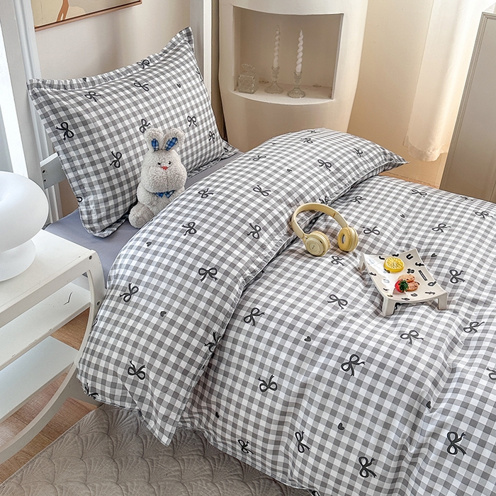 91家纺网 家纺一手货源 找家纺 南通菲度家纺 2025新款高克重芦荟棉四件套-宿舍 蝴蝶飞飞