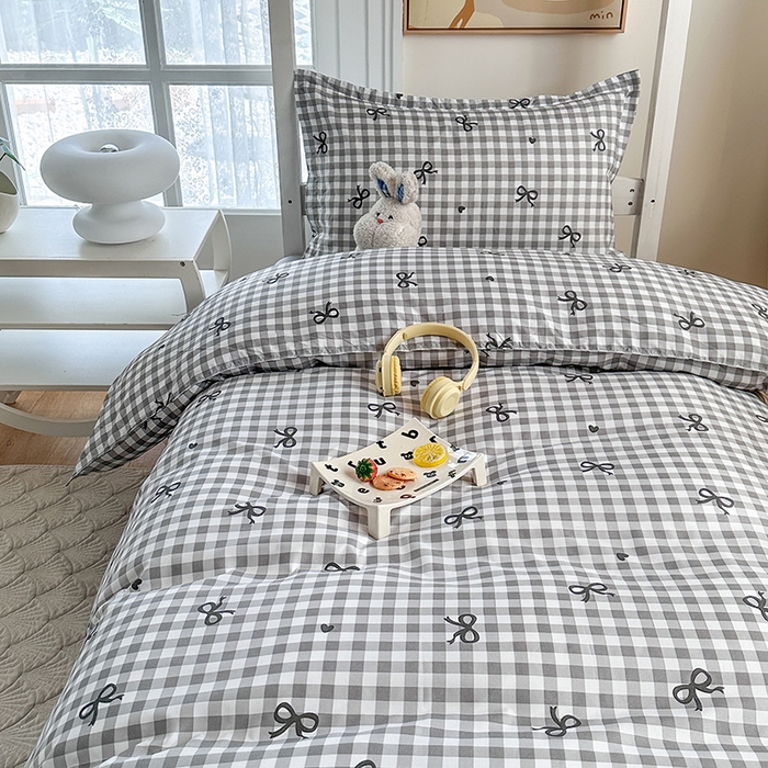 91家纺网 家纺一手货源 找家纺 南通菲度家纺 2025新款高克重芦荟棉四件套-宿舍 蝴蝶飞飞