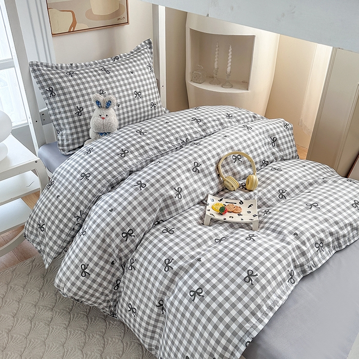 91家纺网 家纺一手货源 找家纺 南通菲度家纺 2025新款高克重芦荟棉四件套-宿舍 蝴蝶飞飞