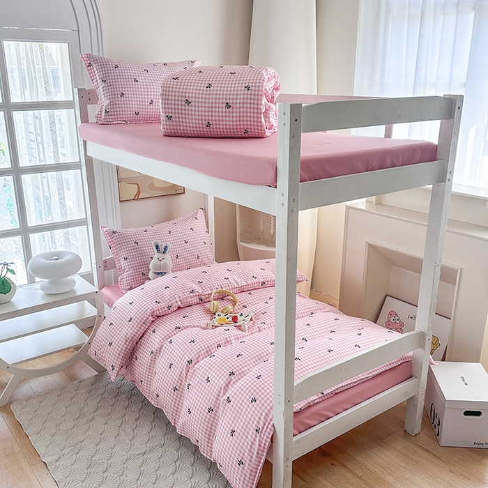 91家纺网 家纺一手货源 找家纺 南通菲度家纺 2025新款高克重芦荟棉四件套-宿舍 水墨蝶