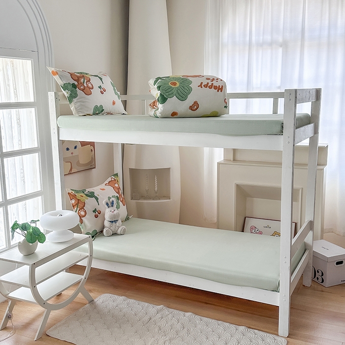 91家纺网 家纺一手货源 找家纺 南通菲度家纺 2025新款高克重芦荟棉四件套-宿舍 夏日小熊