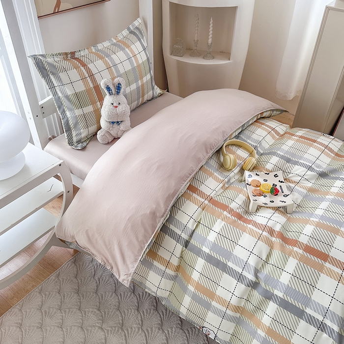 91家纺网 家纺一手货源 找家纺 南通菲度家纺 2025新款高克重芦荟棉四件套-宿舍 小绵羊