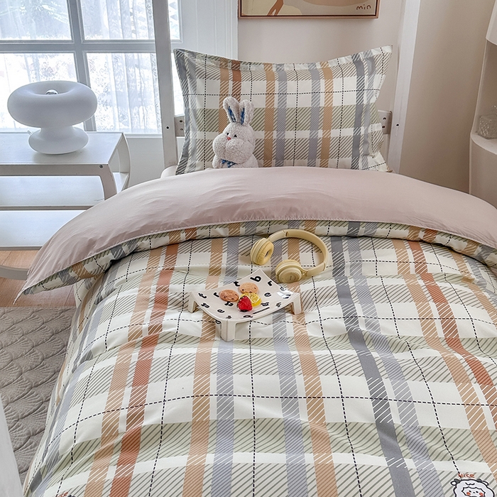 91家纺网 家纺一手货源 找家纺 南通菲度家纺 2025新款高克重芦荟棉四件套-宿舍 小绵羊