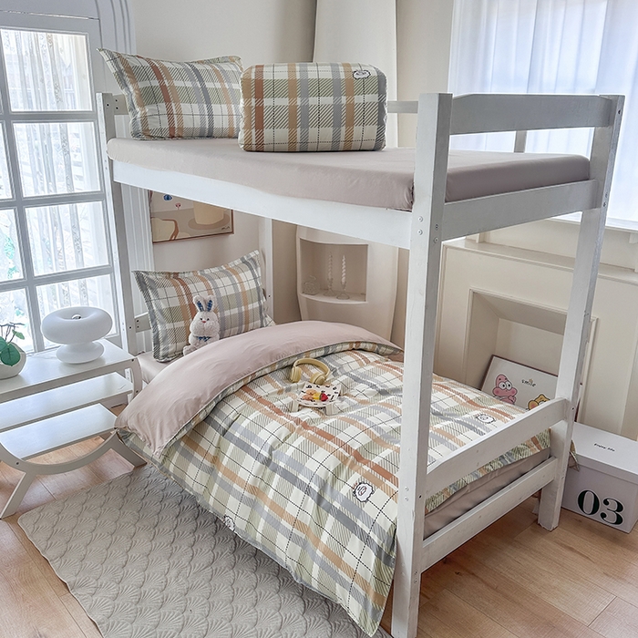 91家纺网 家纺一手货源 找家纺 南通菲度家纺 2025新款高克重芦荟棉四件套-宿舍 小绵羊