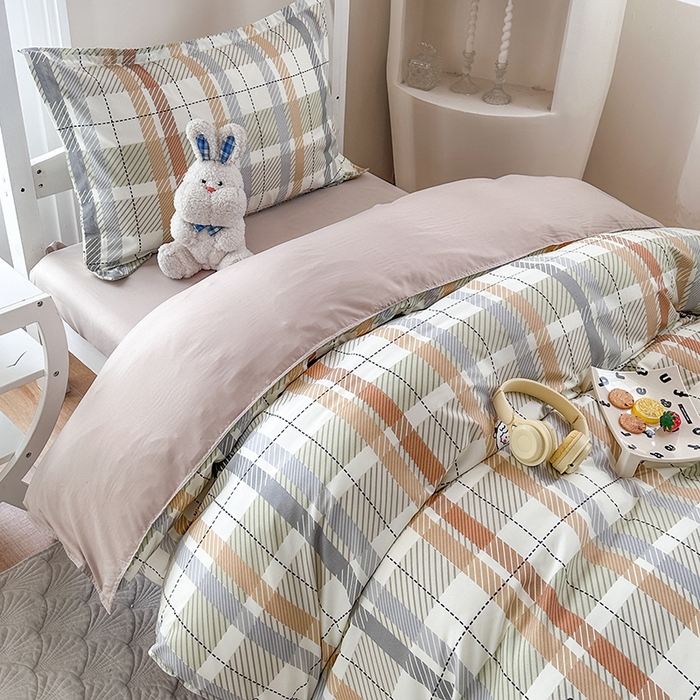 91家纺网 家纺一手货源 找家纺 南通菲度家纺 2025新款高克重芦荟棉四件套-宿舍 小绵羊