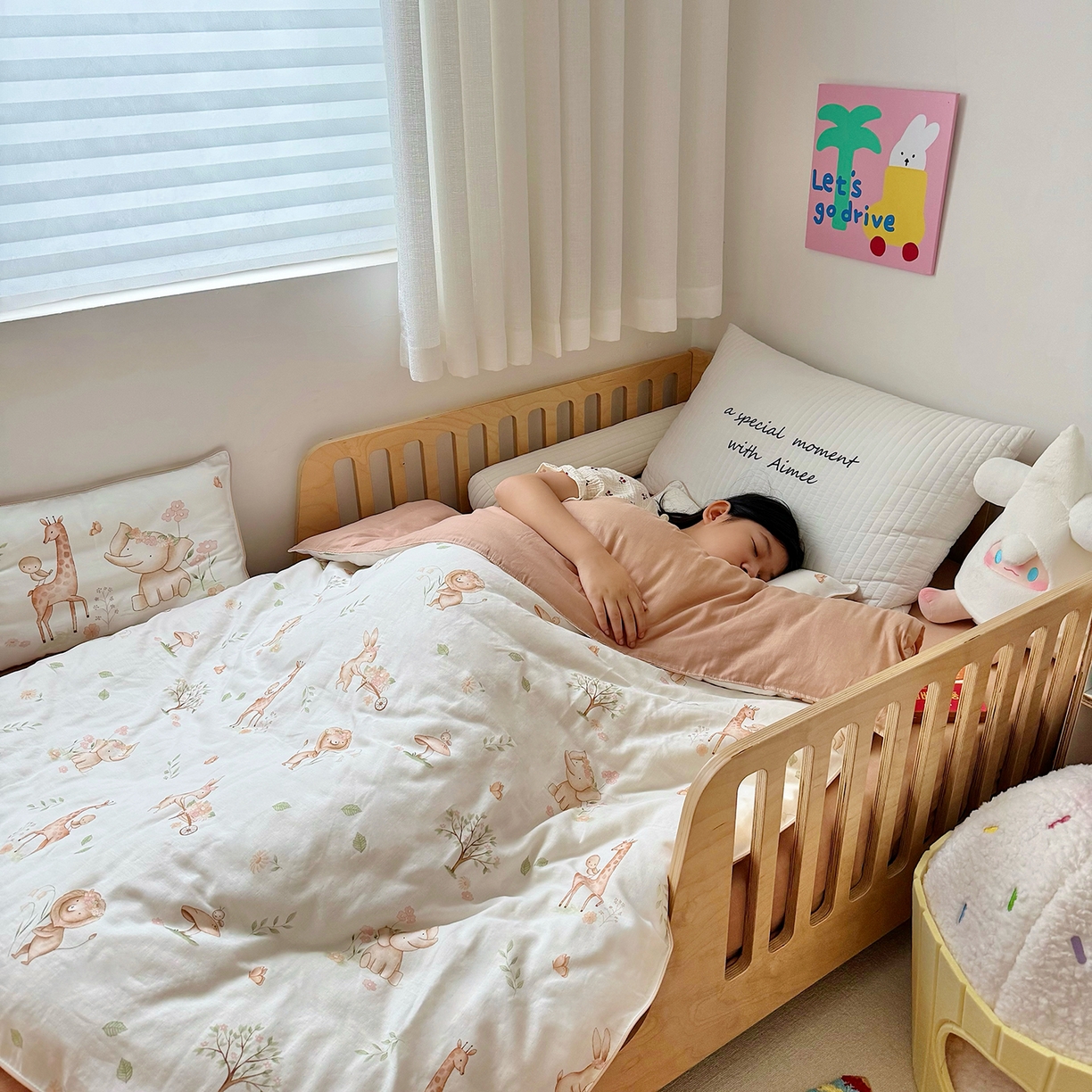 91家纺网 家纺一手货源 找家纺 （总）萌宝家纺 2025新款母婴A类全棉双层纱儿童被套纯棉纱布三件套